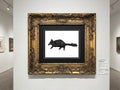 Stringadilllo framed and displayed on a gallery wall — signed Giclée print by Maria Keller